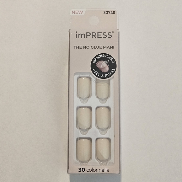 NWT imPRESS Press-on Nails Short Color Point Pink 001 - Picture 2 of 6